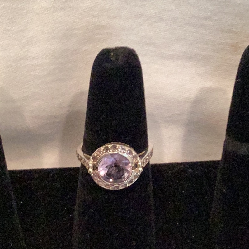 Circular Amethyst Ring